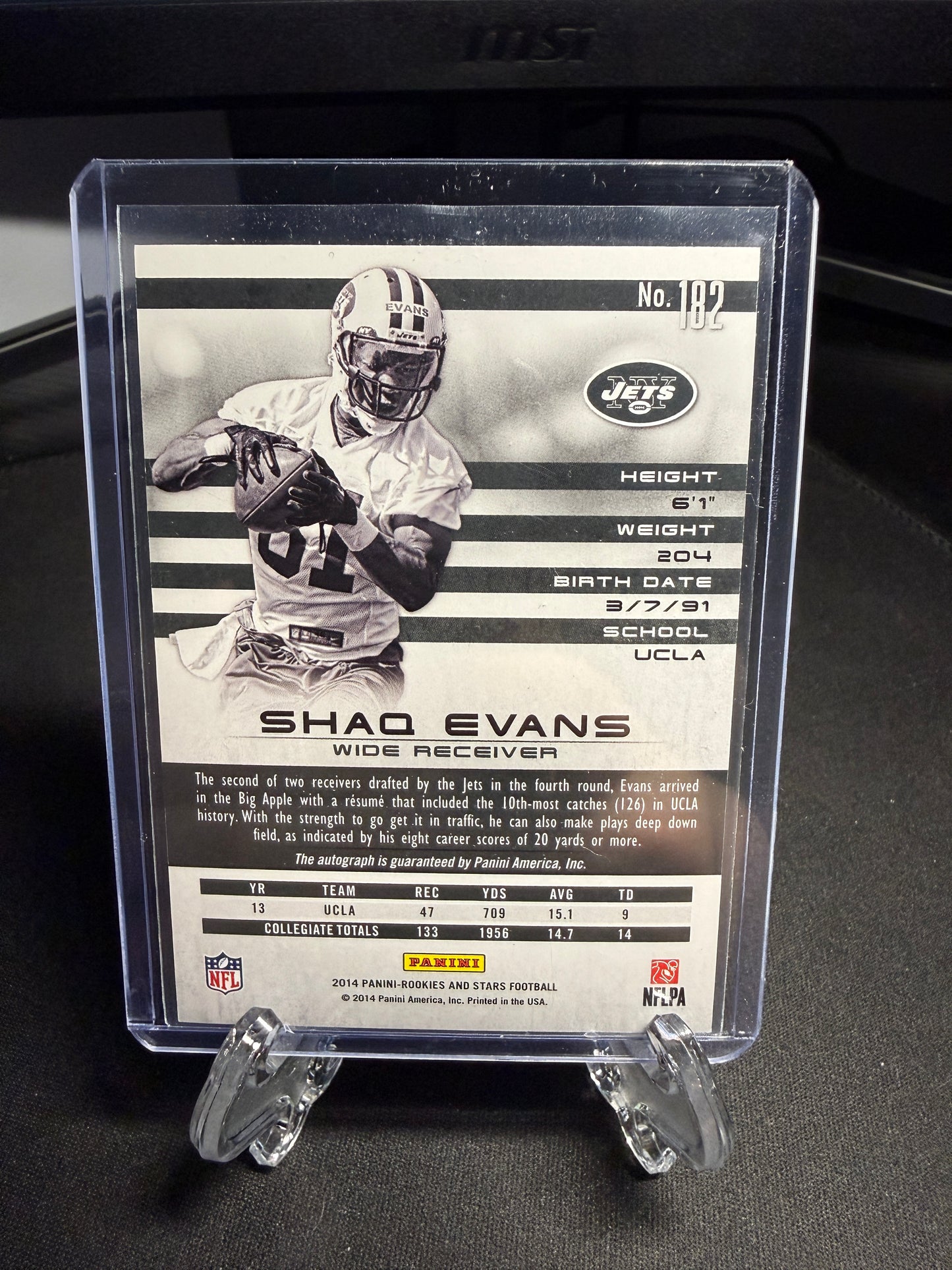 2014 Rookies & Stars Rookie Shaq Evans Auto /5