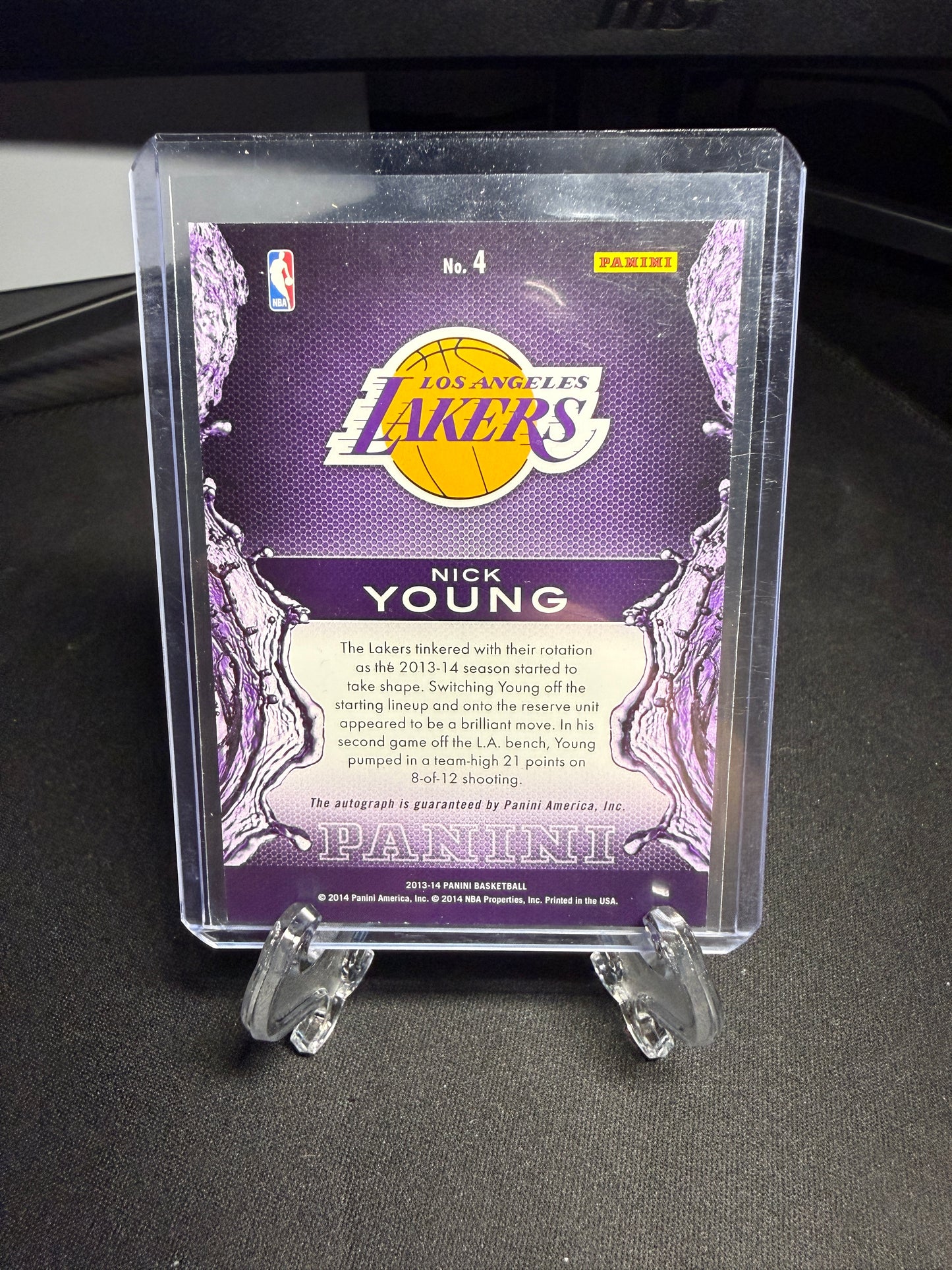 2014 Panini Basketball Nick Young Auto