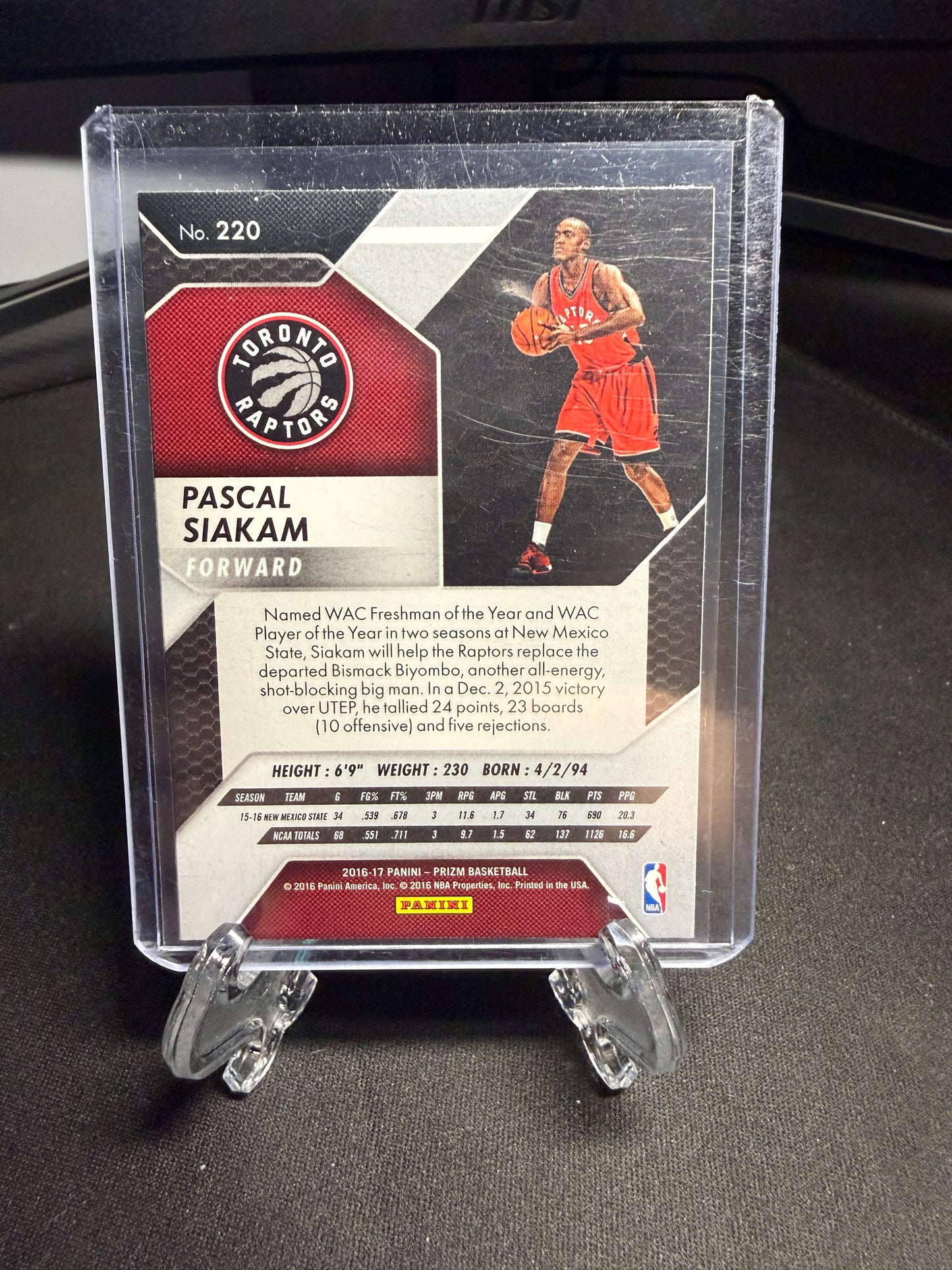 2016 Panini Prizm Basketball Rookie Pascal Siakam