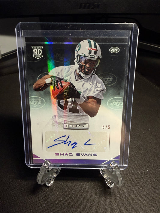 2014 Rookies & Stars Rookie Shaq Evans Auto /5