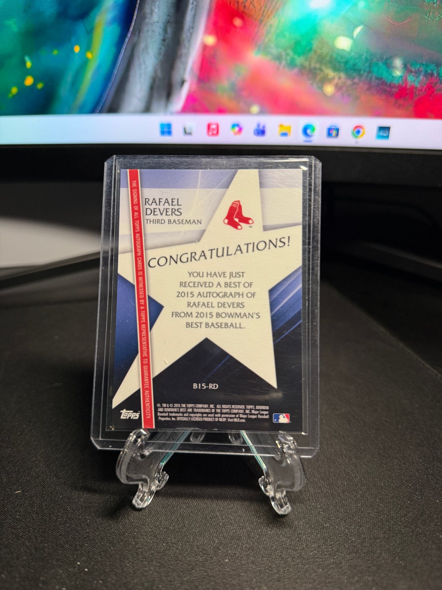 2015 Bowman Best Rafael Devers Auto