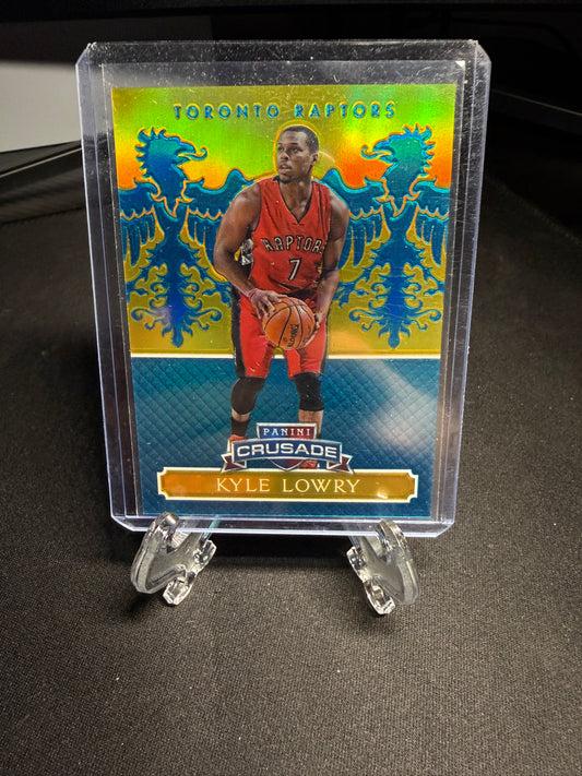 2015 Panini Excalibur Crusade Kyle Lowry #7 Teal /35