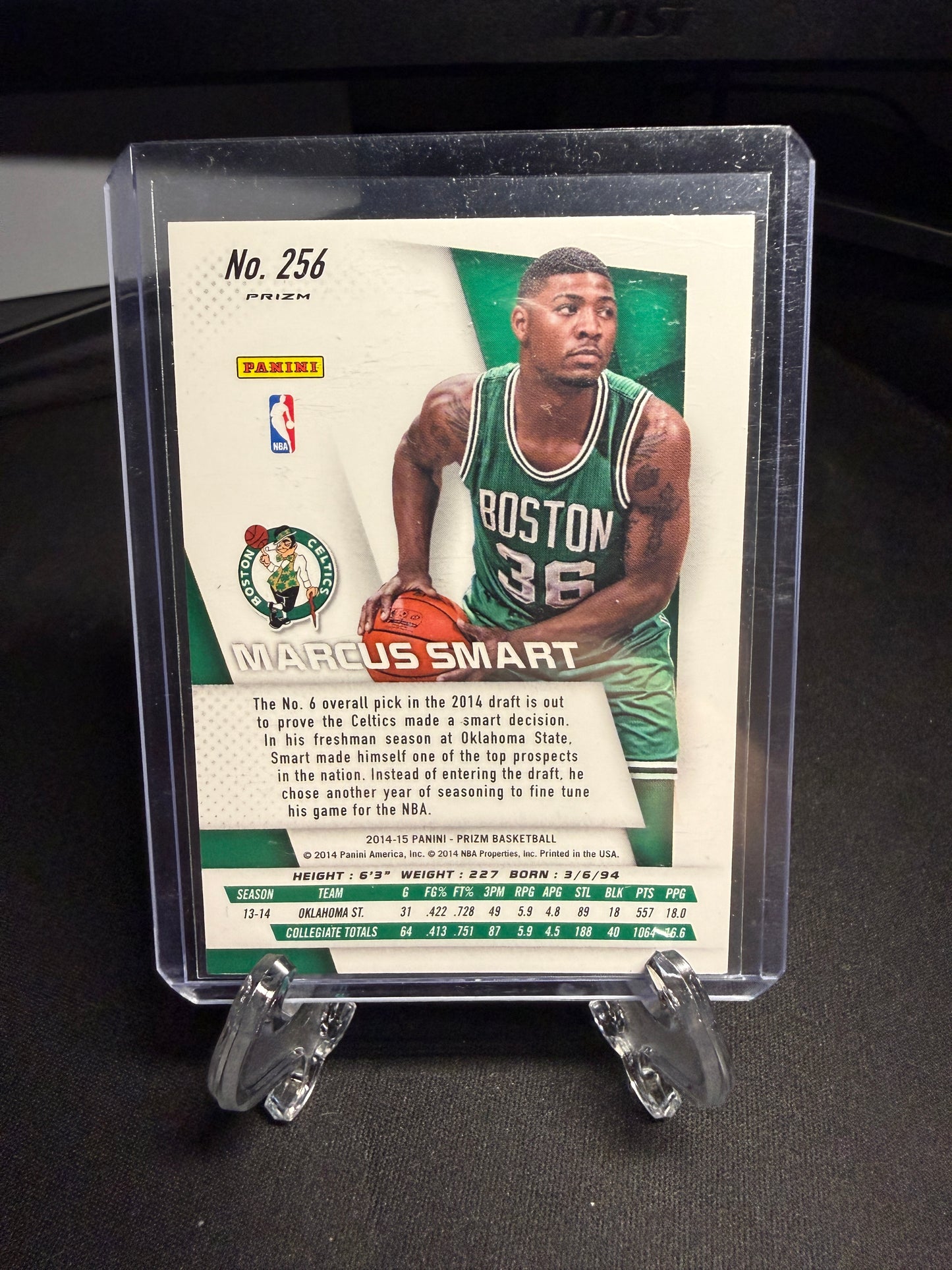 2014 Panini Prizm Basketball Rookie Marcus Smart Red,White,Blue Pulsar