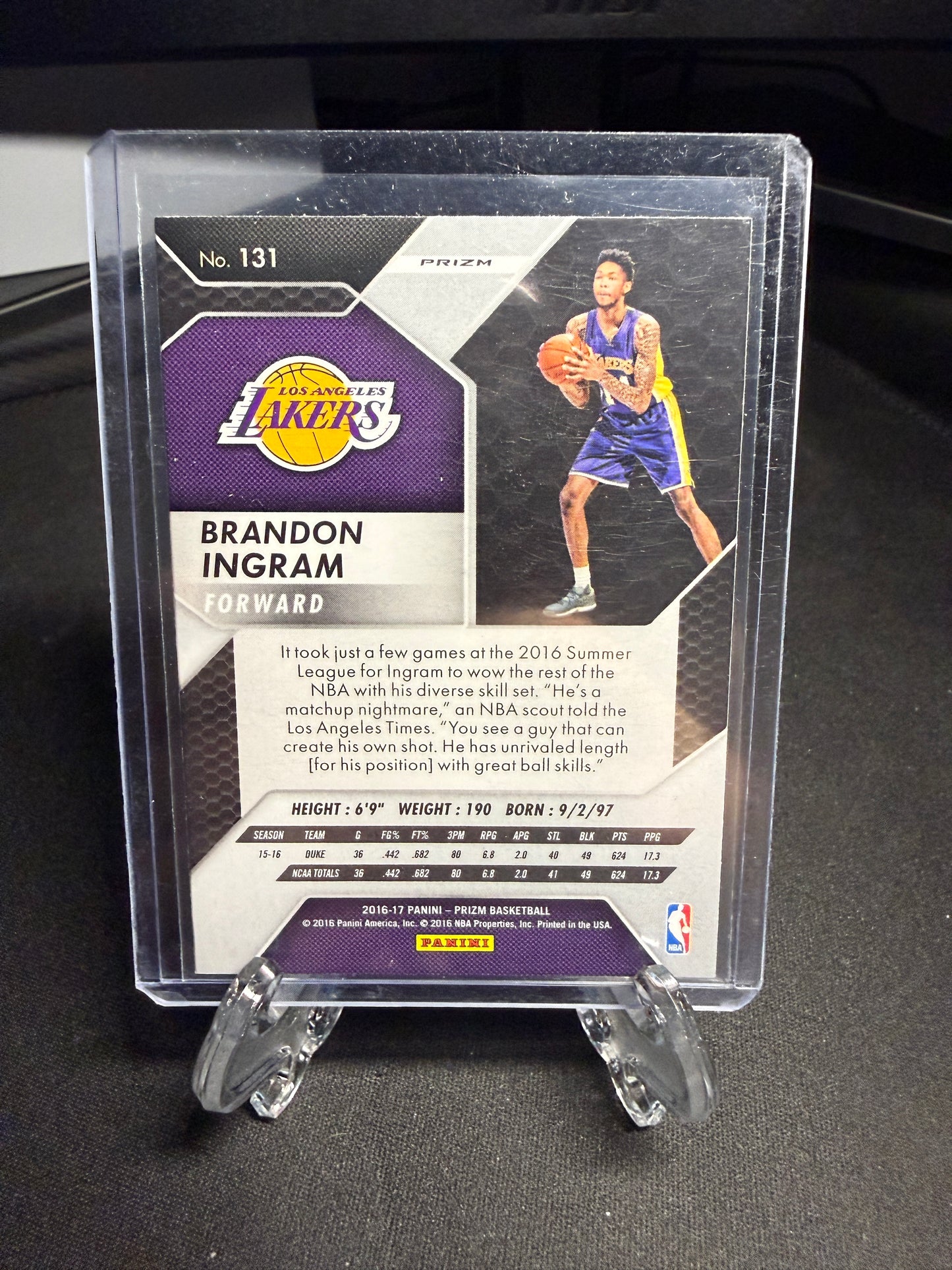 2016 Panini Prizm Green Rookie Brandon Ingram