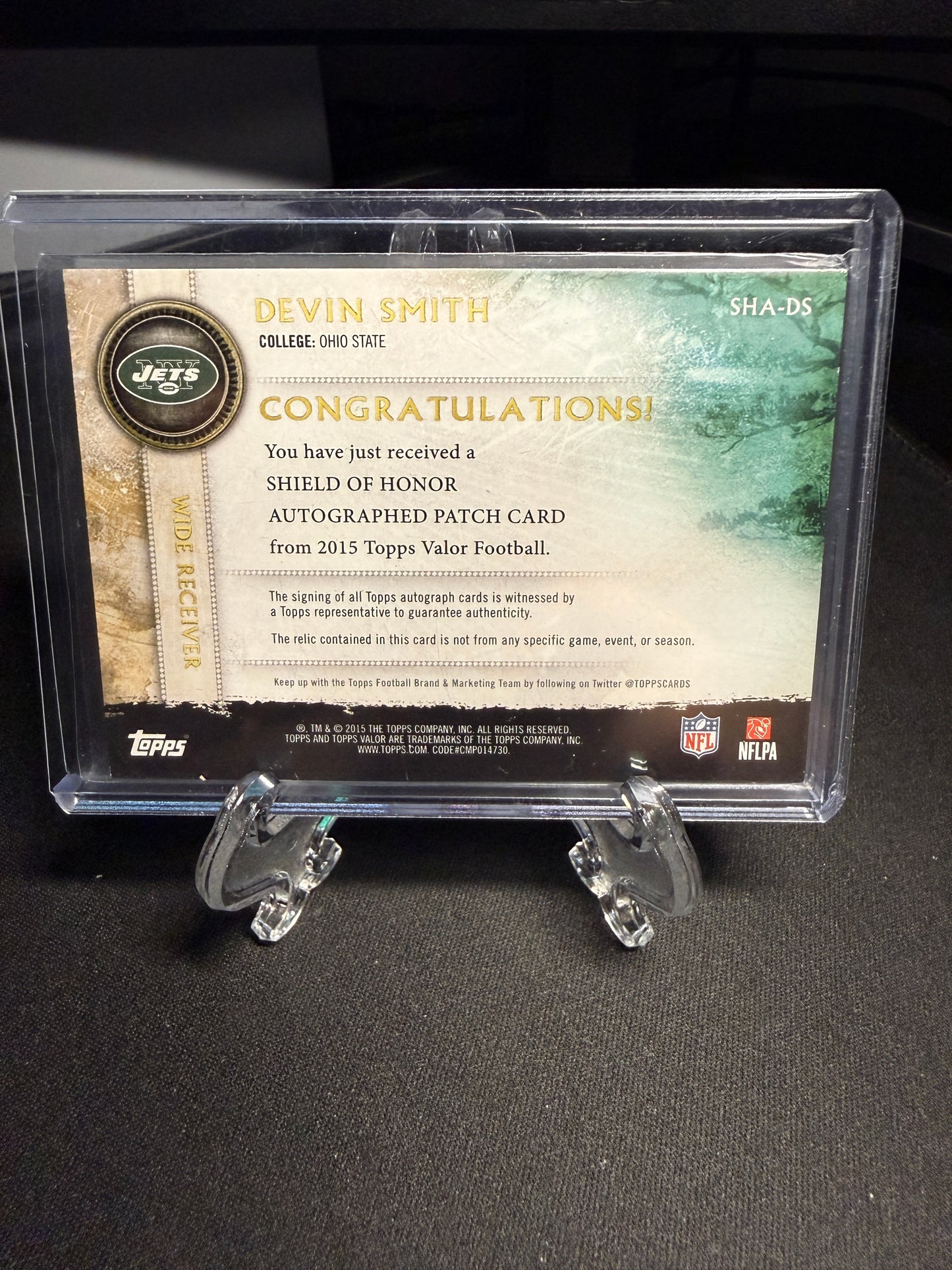 2015 Topps Valor RPA Devin Smith /99
