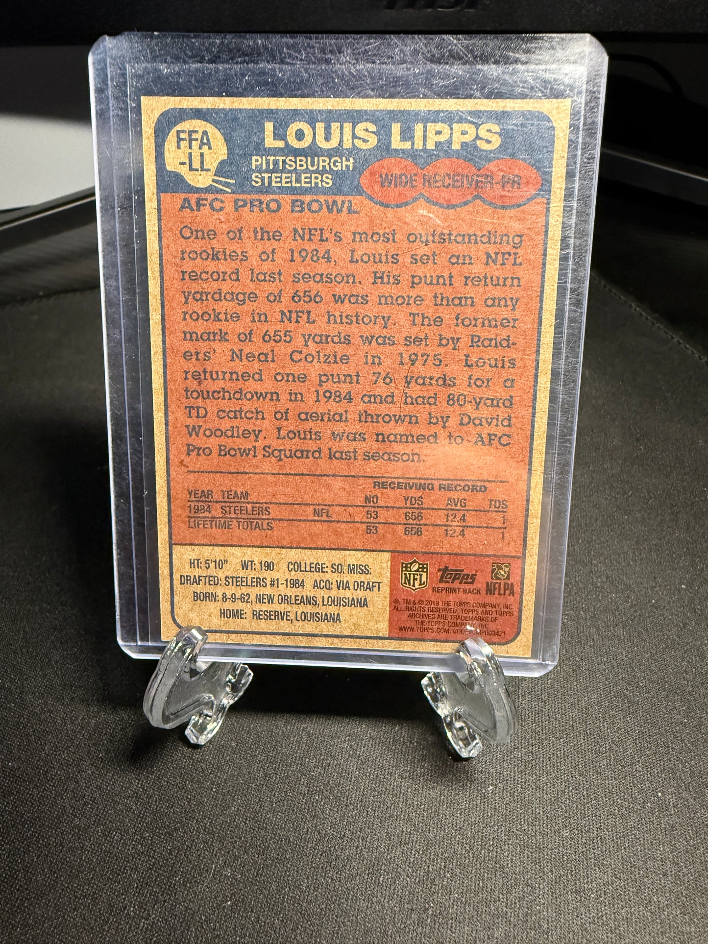 2013 Topps Archives Louis Lipps Auto