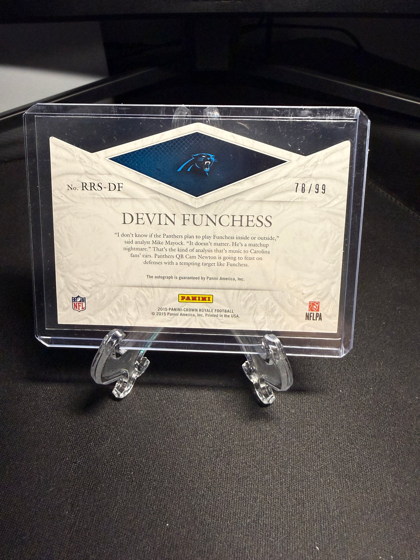 2015 Panini Crown Royale Rookie Devin Funches /99