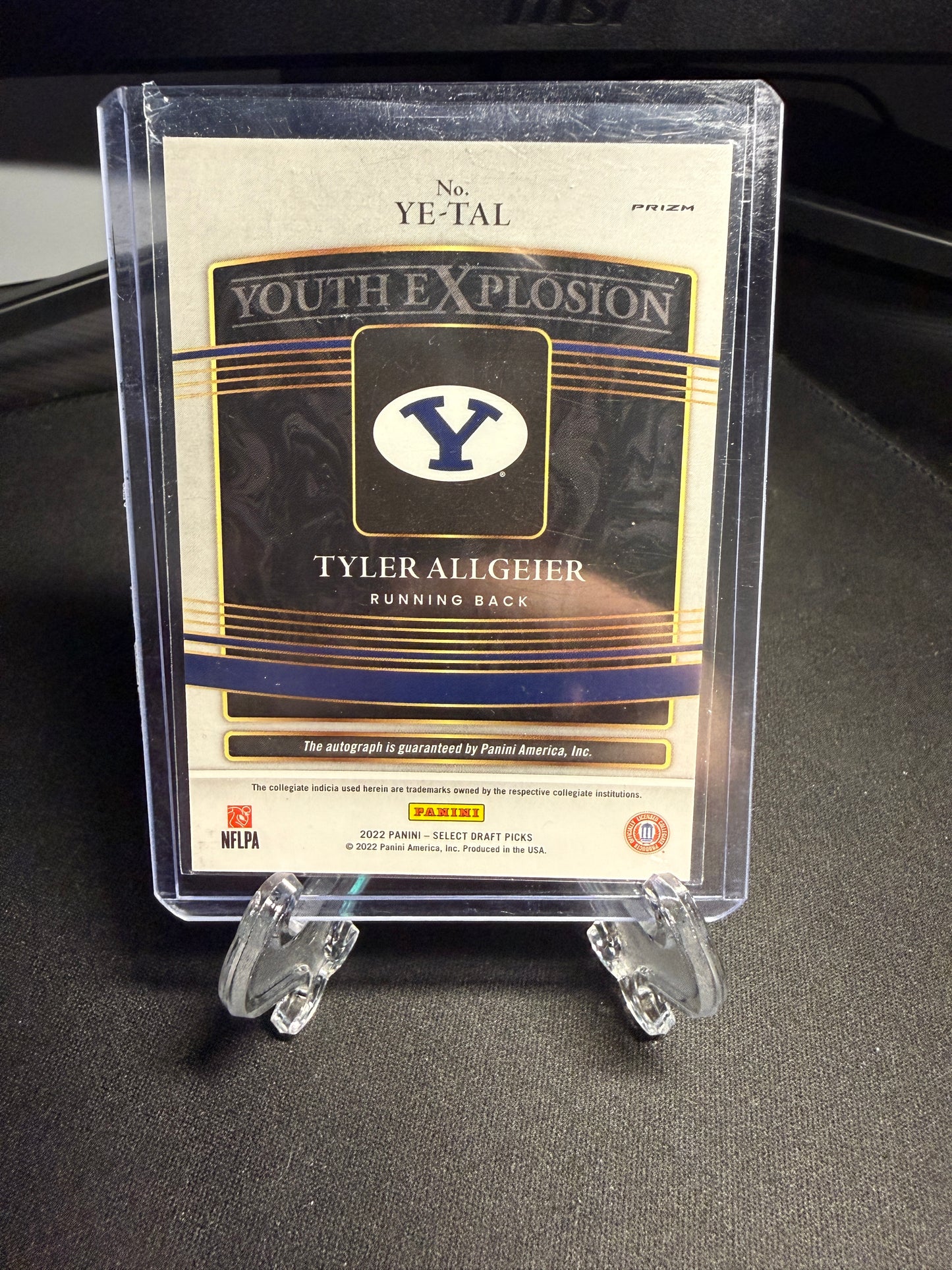 2022 Panini Select Draft Picks Tyler Allgeier Auto