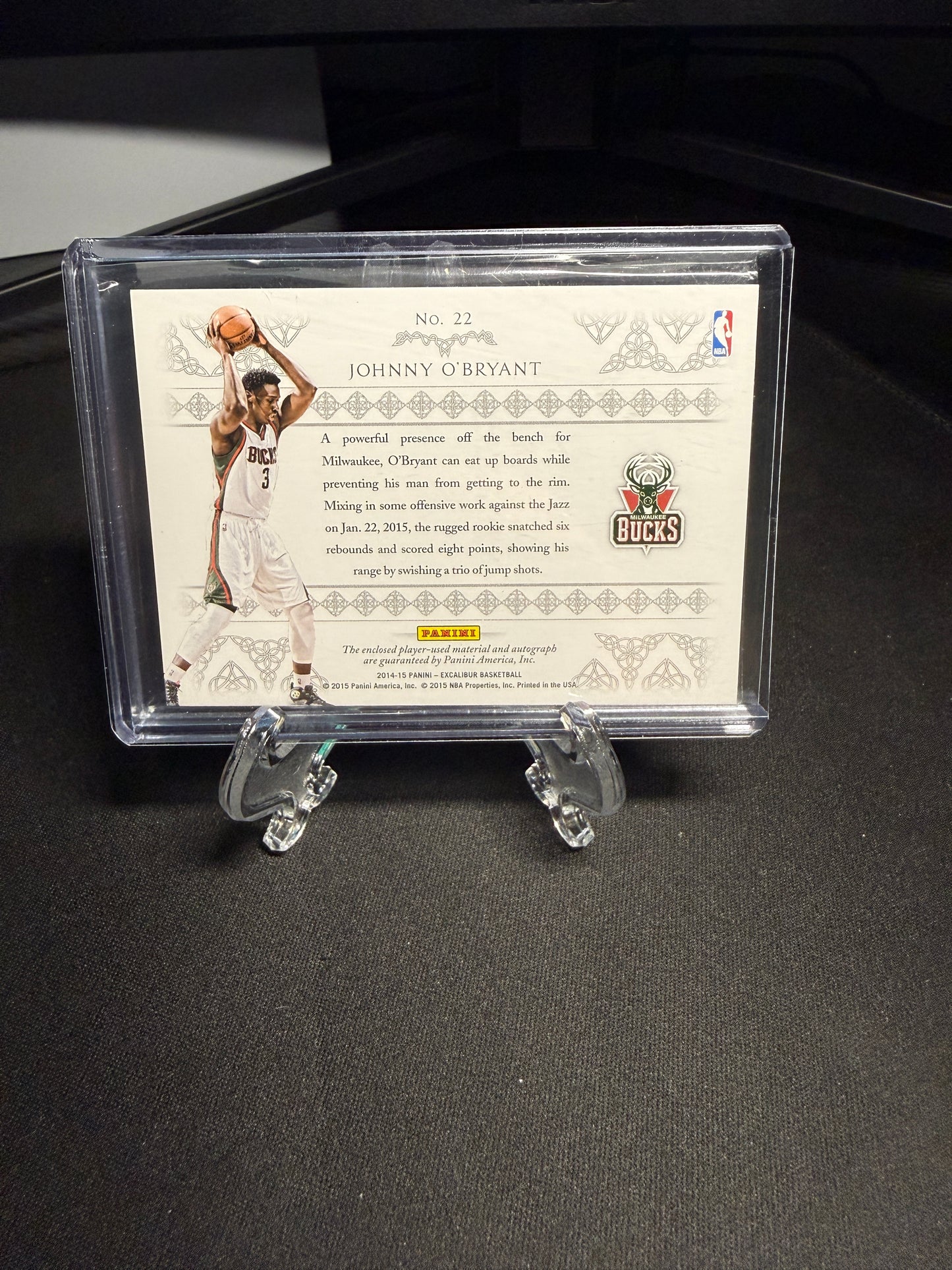 2015 Panini Excalibur RPA Johnny O’bryant /349