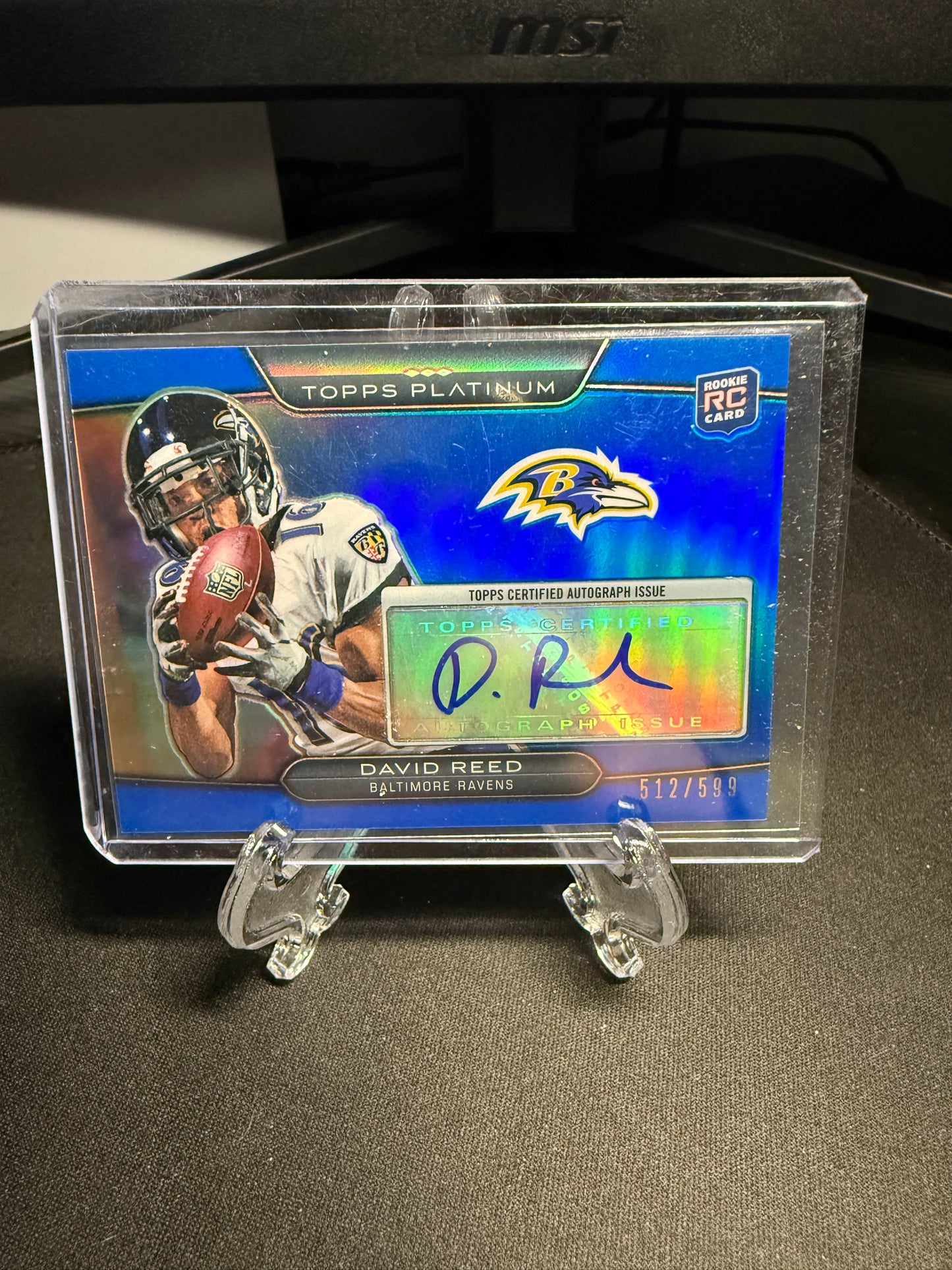 2010 Topps Platinum Rookie David Reed Auto /599