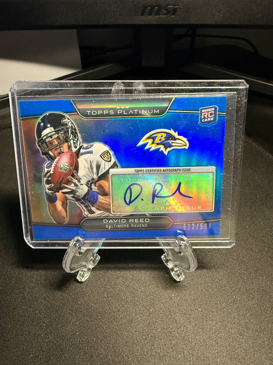 2010 Topps Platinum Rookie David Reed Auto /599