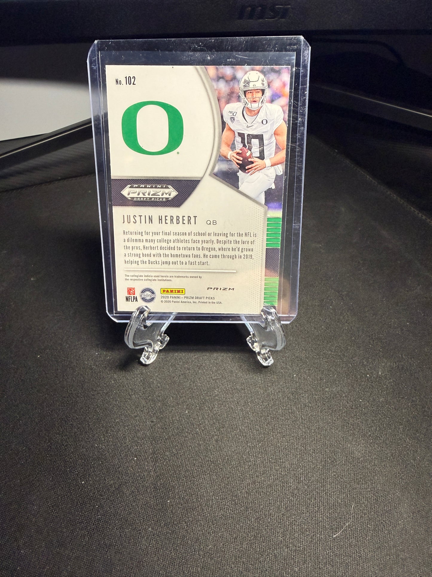 2020 Panini Prizm Draft Picks Rookie Justin Herbert