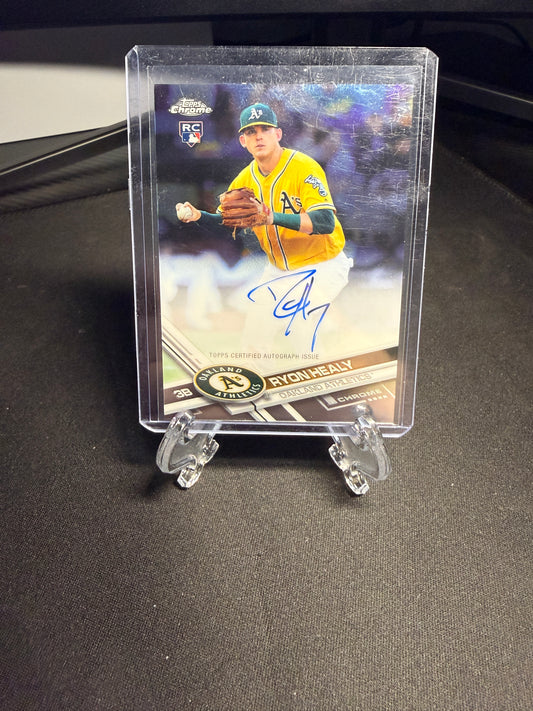 2017 Topps Chrome Rookie Ryon Healy Auto