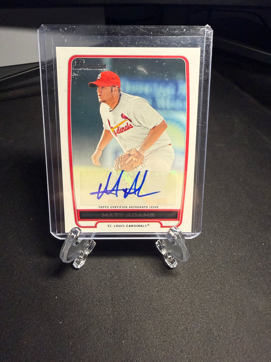 2012 Bowman Matt Adams Auto