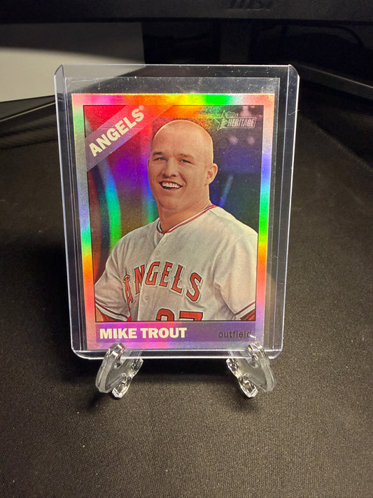 2015 Topps Heritage Mike Trout Foil
