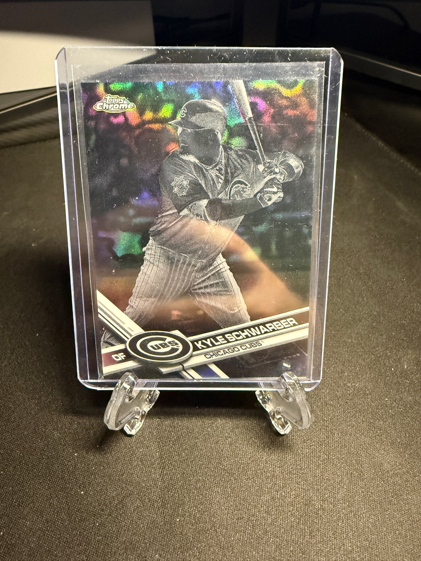 2017 Topps Chrome Kyle Schwarber Negative