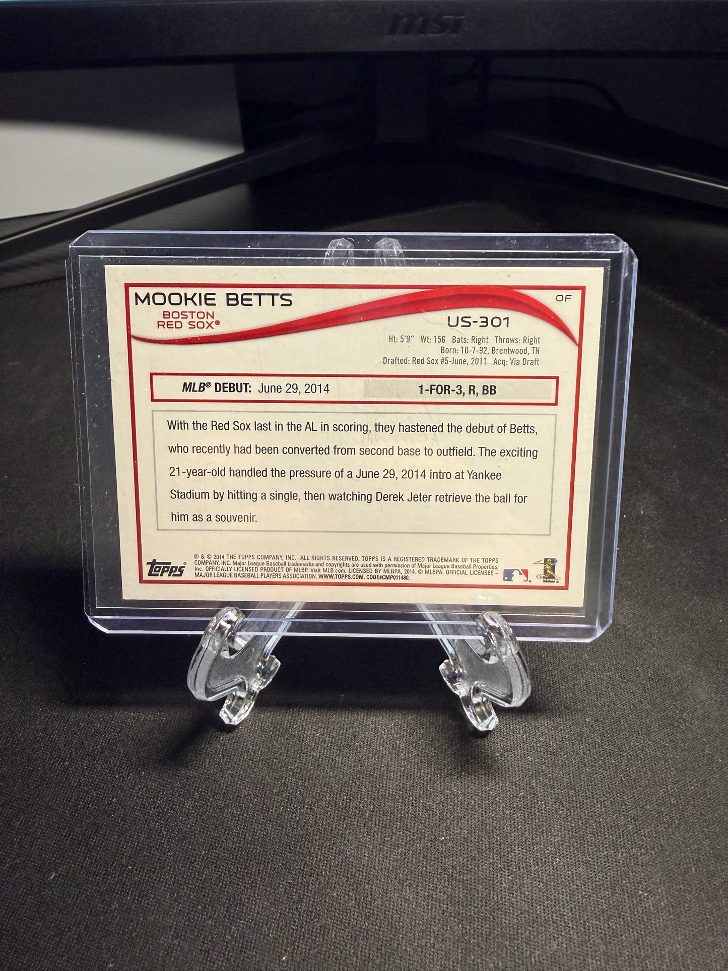 2014 Topps Series update Rookie Mookie Betts